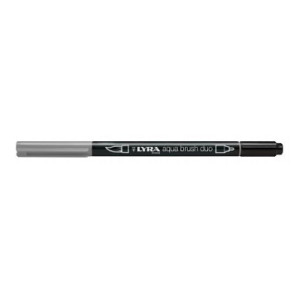 Pennarello doppia punta Aqua Brush Duo Lyra Colore: Grigio