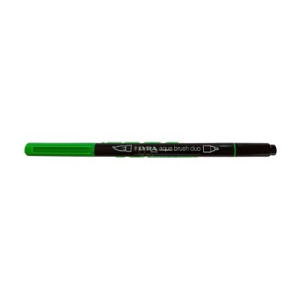 Pennarello doppia punta Aqua Brush Duo Lyra Colore: Verde brillante
