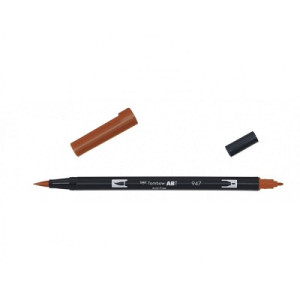 Pennarello Dual Brush ABT Tombow Koh-I-Noor colore Burnt Sienna