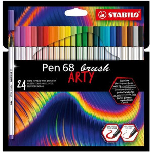Pennarello Stabilo Pen 68 Brush 24pz arty
