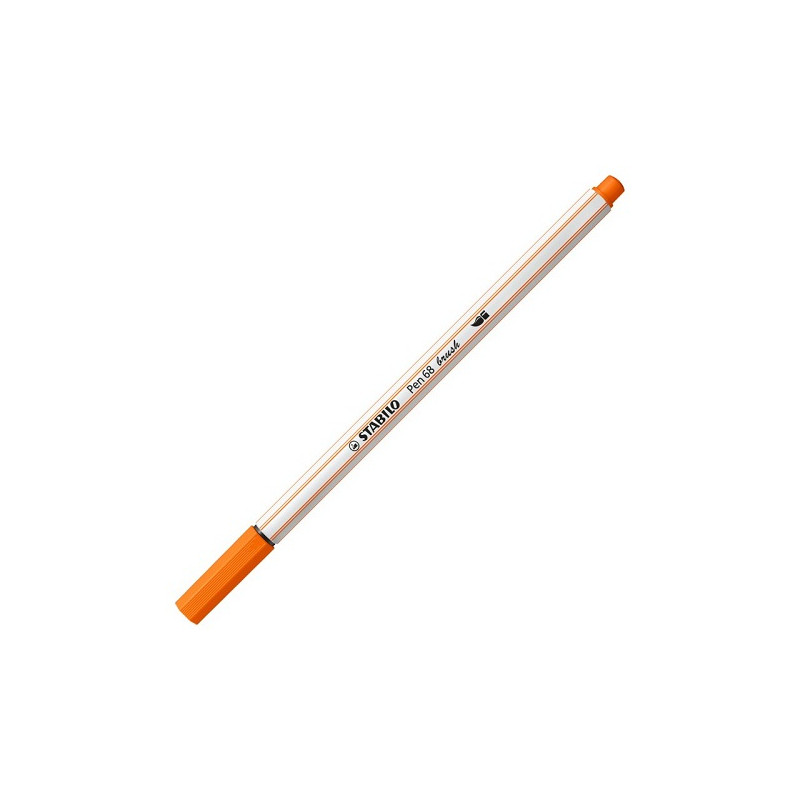 Pennarello Stabilo Pen 68 Brush Arancio