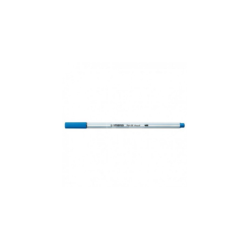 Pennarello Stabilo Pen 68 Brush Blu Scuro