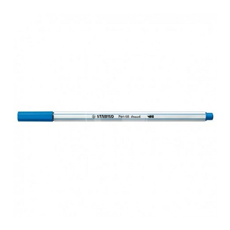 Pennarello Stabilo Pen 68 Brush Blu Scuro