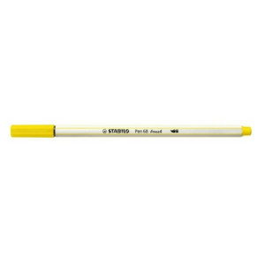 Pennarello Stabilo Pen 68 Brush Giallo limone