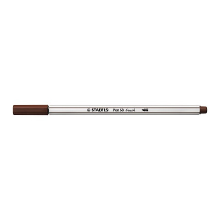 Pennarello Stabilo Pen 68 Brush Marrone