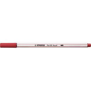 Pennarello Stabilo Pen 68 Brush Rosso Scuro