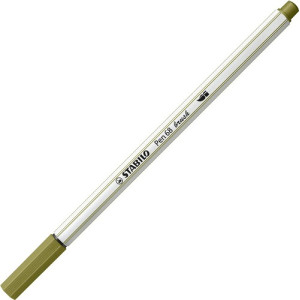 Pennarello Stabilo Pen 68 Brush Verde fango