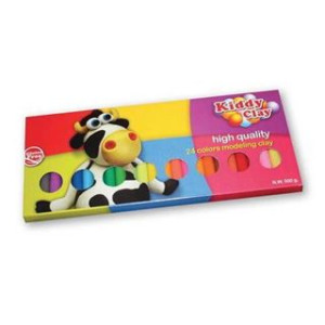 Plastilina in panetto assortita 500gr 24 colori