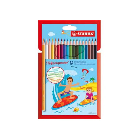 Stabilo Trio Thick Pastelli triangolari ergonomici a 18pz