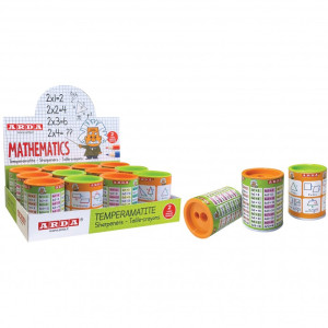 Temperamatite con serbatoio 2 fori matematics 2020