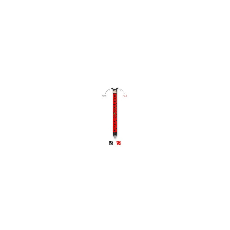 Penna  two-color ballpoint - ladybug coccinella Legami