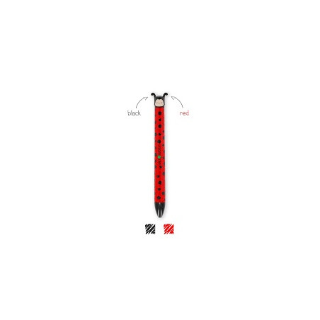 Penna  two-color ballpoint - ladybug coccinella Legami
