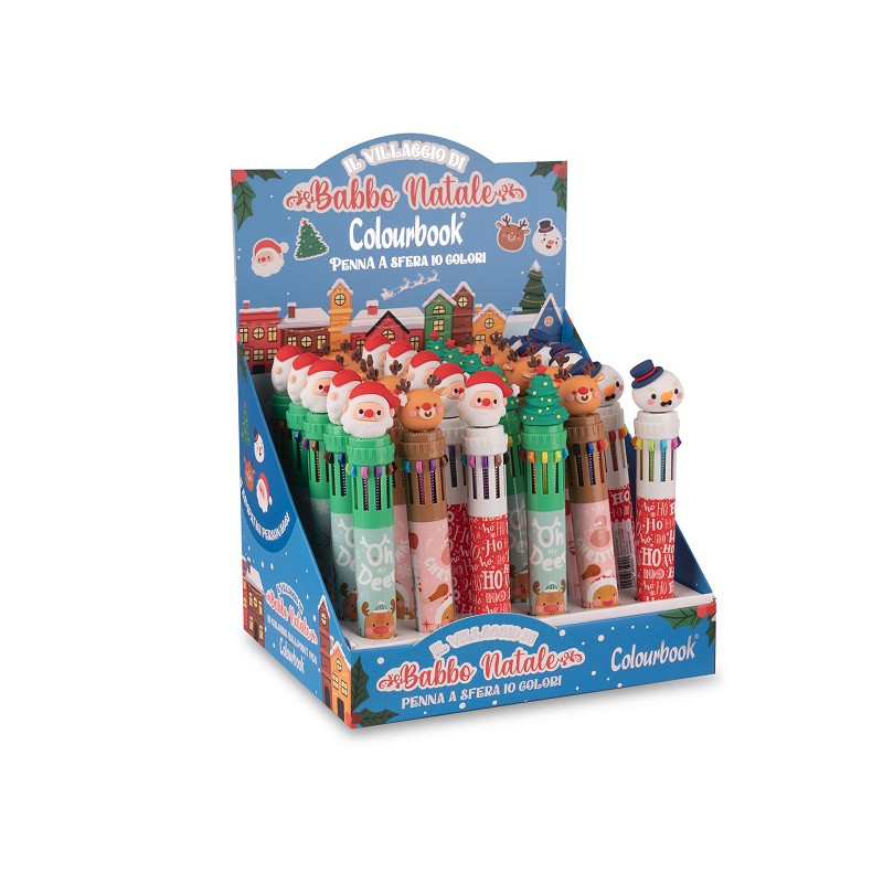 Penna 10 colori Natale colourbook