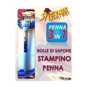 Penna 3 in 1 Spiederman con stampino