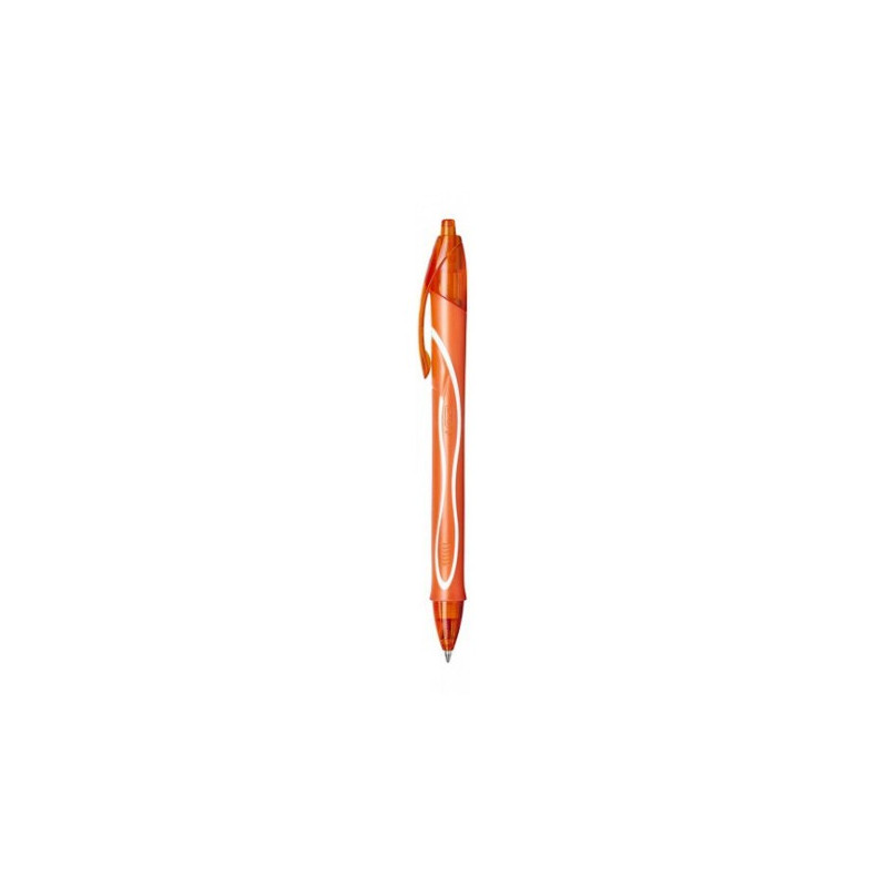 Penna a scatto Bic Gel Gelocity quick dry arancio