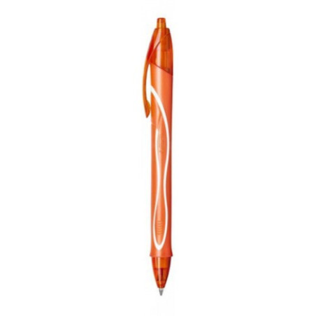 Penna a scatto Bic Gel Gelocity quick dry arancio