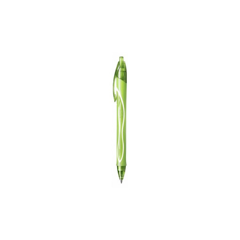 Penna a scatto Bic Gel Gelocity quick dry verde chiaro