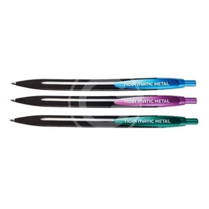 Penna a SCATTO NOIR MATIC METAL