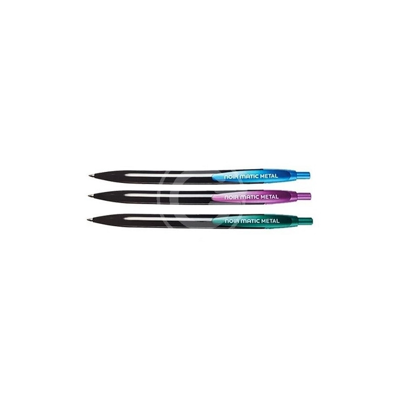Penna a SCATTO NOIR MATIC METAL