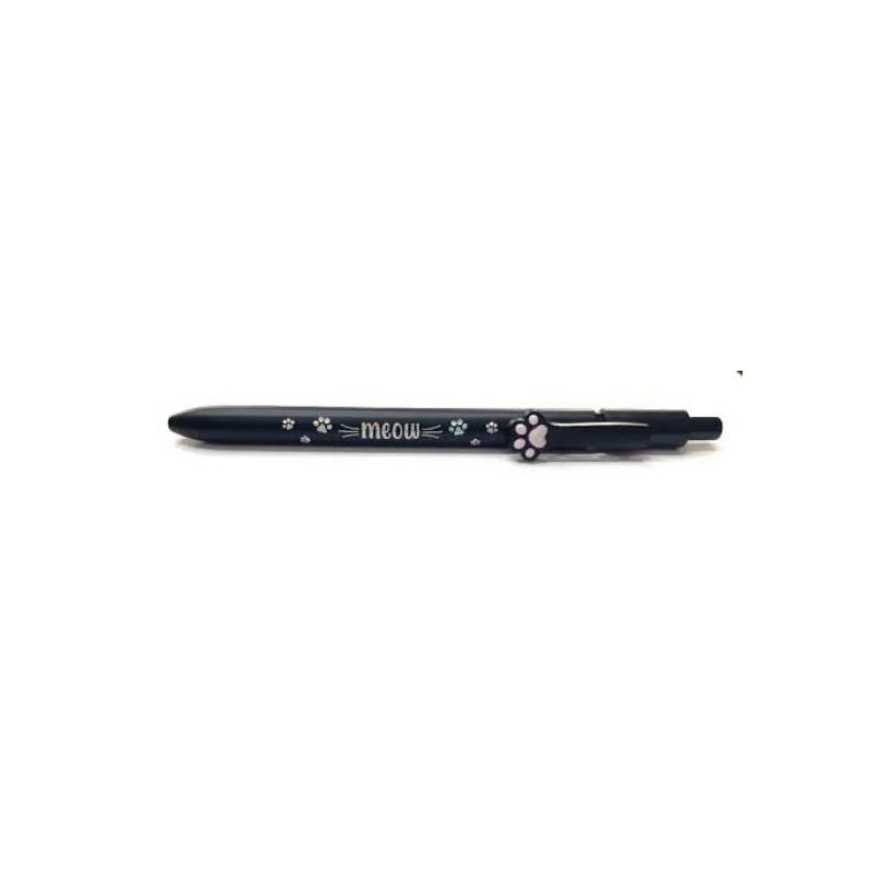 PENNA A SFERA - MEOW - BLACK LEGAMI