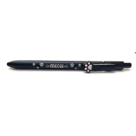PENNA A SFERA - MEOW - BLACK LEGAMI
