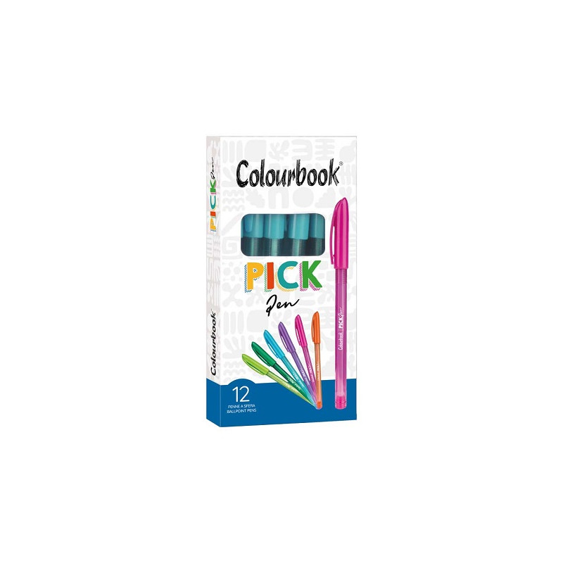 Penna a sfera rosa Colourbook
