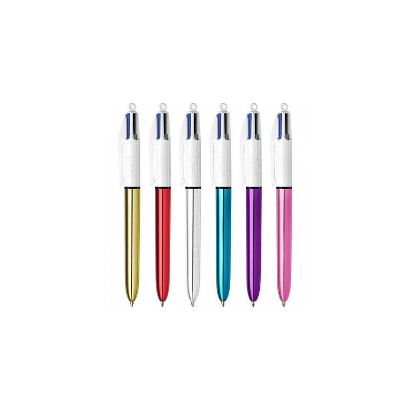 Penna Bic 4 colori Shine / Metal 1,0