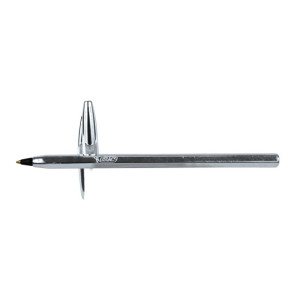 Penna Bic Cristal Shine Silver colore scrittura nero