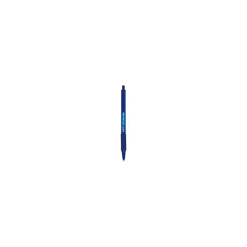 Penna Bic Cristal Soft feel clic grip blu