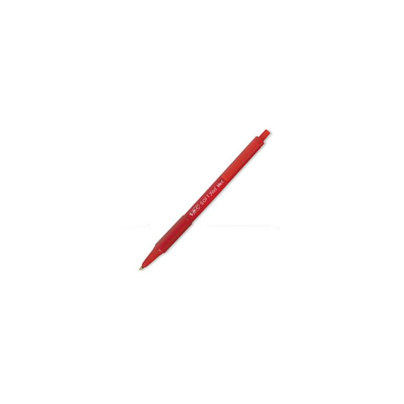 Penna Bic Cristall soft feel clic grip rosse
