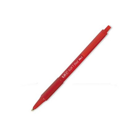 Penna Bic Cristall soft feel clic grip rosse