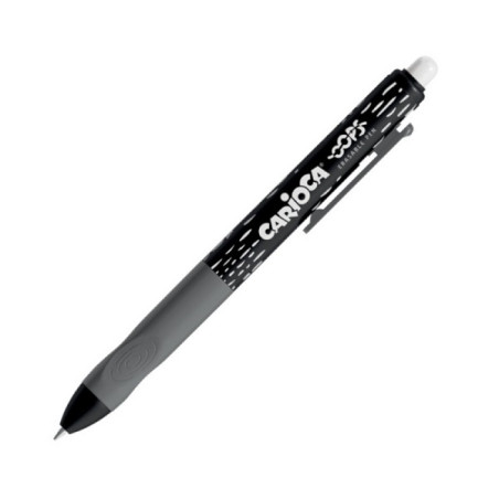 Penna cancellina Carioca Oops a scatto nero ricaricabile