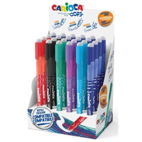Penna cancellina Carioca Oops rossa ricaricabile