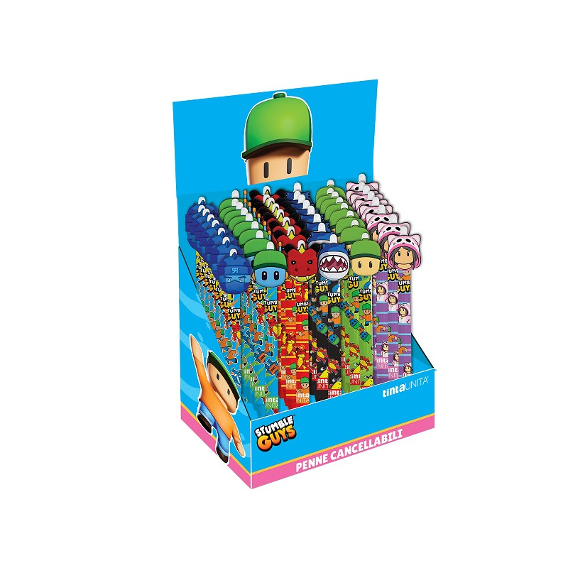 Penna cancellina Stumble Guys blu o rossa