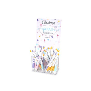Penna Colourbook pastellosa a scatto con grip (listino € 1,20)