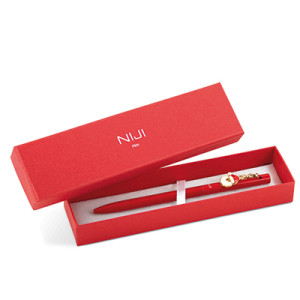 Penna con charm Natale in scatola da regalo