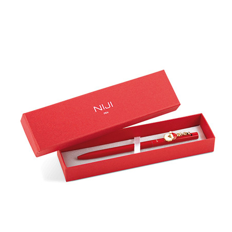 Penna con charm Natale in scatola da regalo