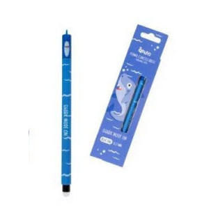 Penna Eraser Queen shark ink blu
