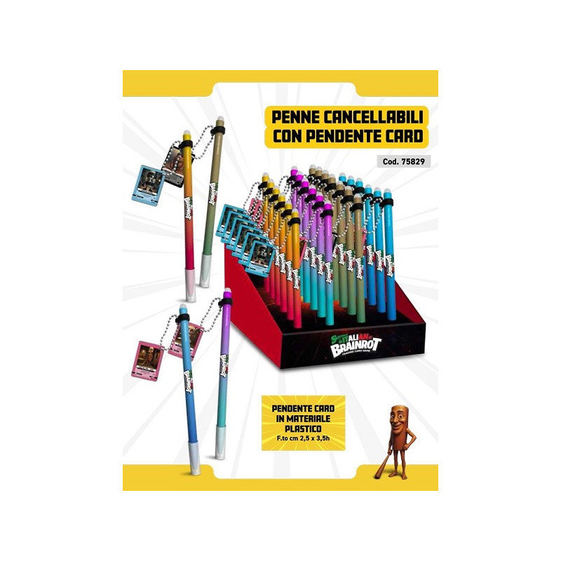 PENNA GEL CANC.CON PENDENTE SK IT.BRAINROT