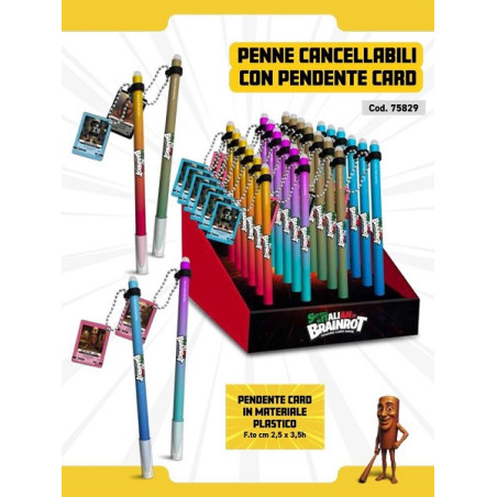 PENNA GEL CANC.CON PENDENTE SK IT.BRAINROT