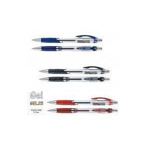 Penna gel rossa a scatto 0,7mm