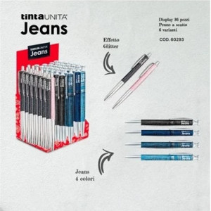 Penna in acciaio TU JEANS TINTA UNITA