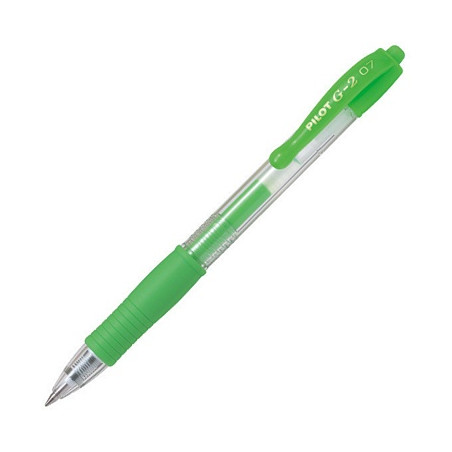 Penna Pilot G2 verde neon