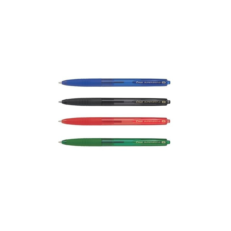 Penna Pilot Super Grip a scatto G Medium blu