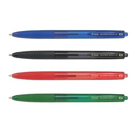 Penna Pilot Super Grip a scatto G Medium blu