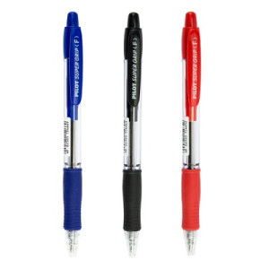 Penna Pilot Super Grip Fine blu scatto