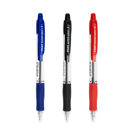 Penna Pilot Super Grip Fine blu scatto