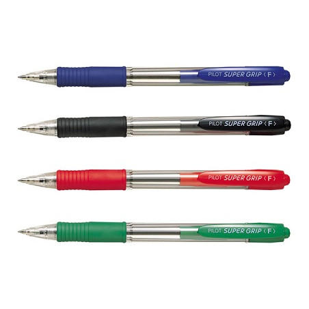 Penna Pilot Super Grip Medium rosse