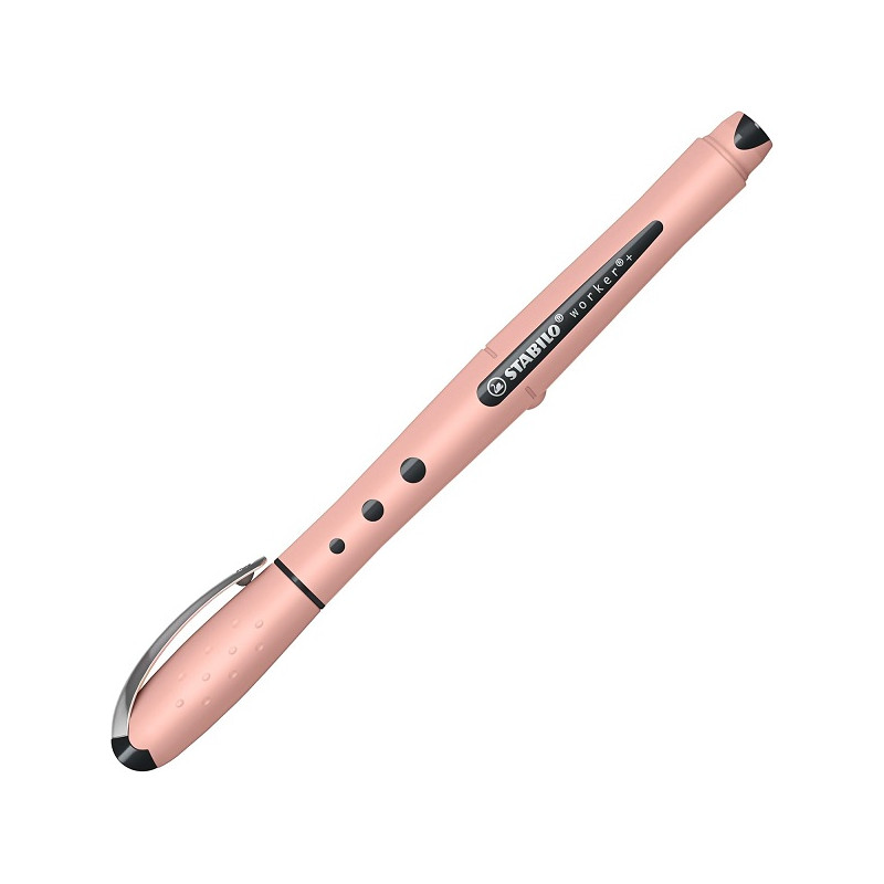 Penna roller STABILO worker+ colorful NatureCOLORS Wildflower - Rosa cipria