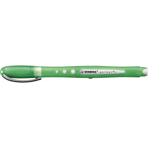 Penna Roller worker+ Stabilo - verde - inch. verde - 0,5 mm